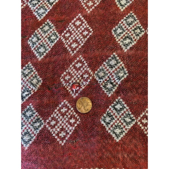 West Loop Scarf Shawl Wrap Coverup Lightweight Distressed Aztec Fringed  Rust - Picture 11 of 11